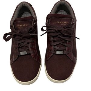 Ted Baker London Unisex Men's /Women’s  Burgundy Sneakers Mens Size 8 EU 41